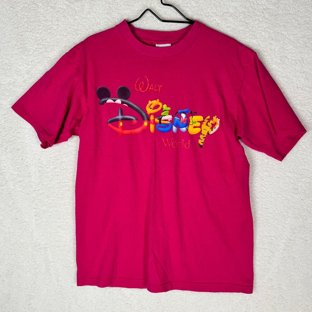 Disney Tshirt Womens L Walt Disney‎ World Logo Vintage Mickey Inc